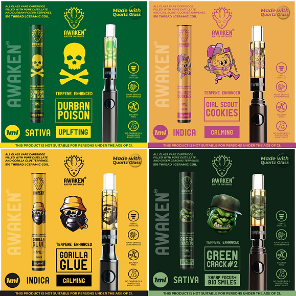 Awaken® Vape Blaster Cartridges 1ml