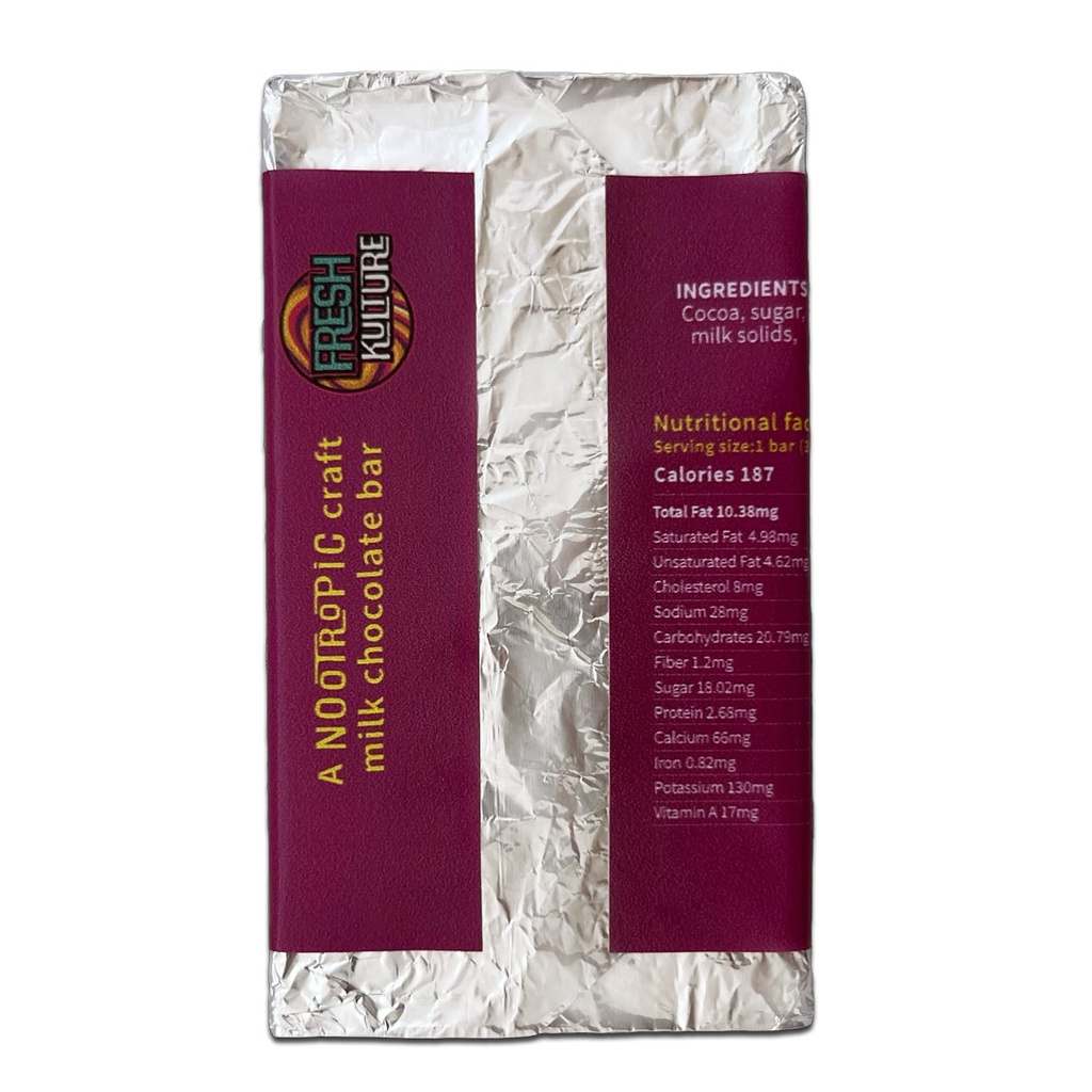 Trippy Nootropic Craft Chocolate Bars 35g - Dark Chocolate