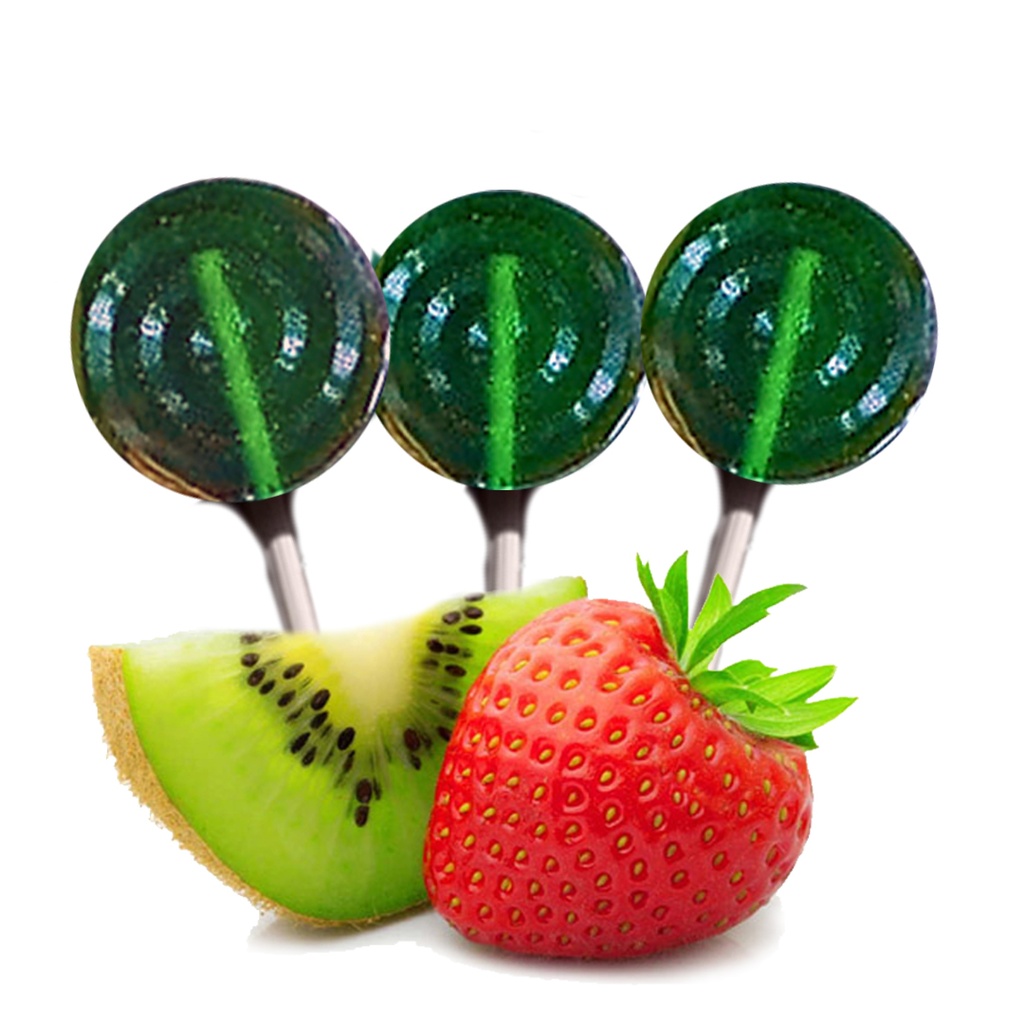 Kushader Canna Pops ~ Candy Freaks Cyclops Pops - StrawKiwi