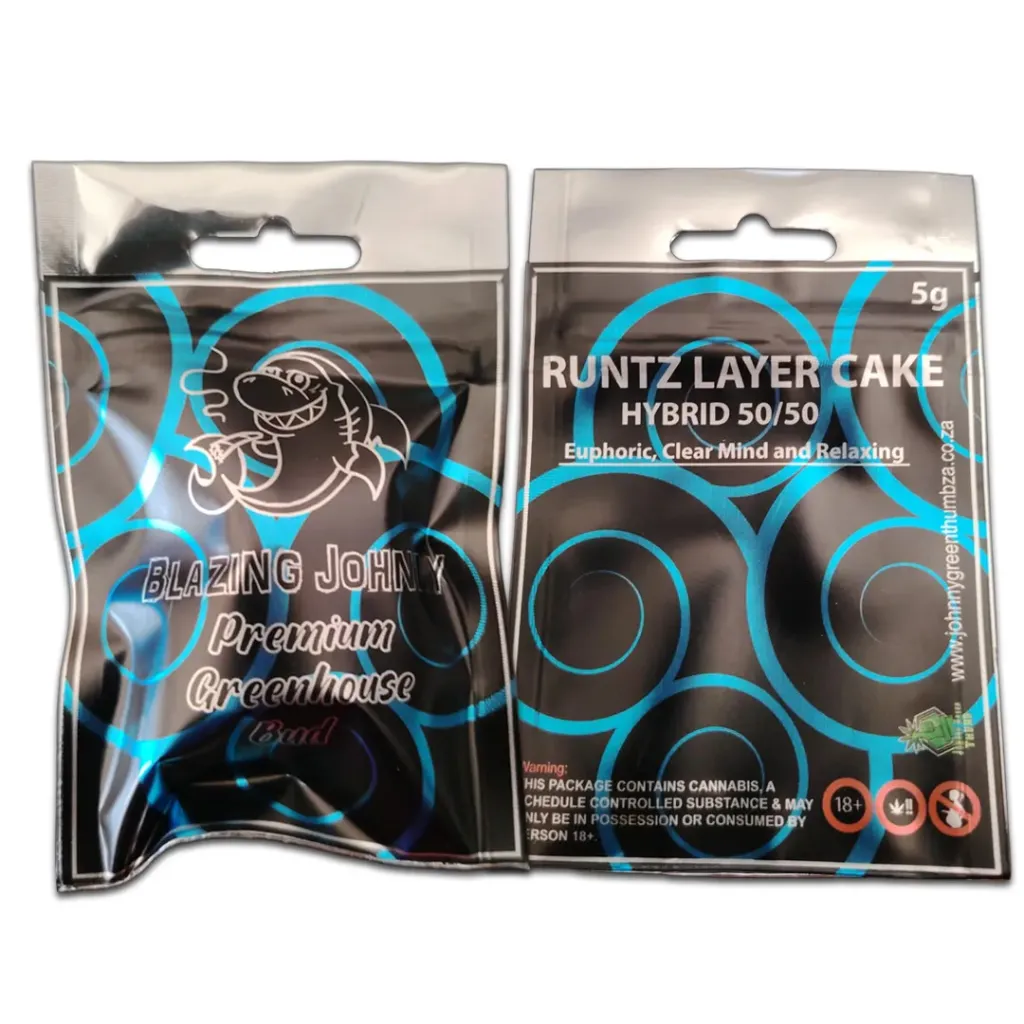 Blazing Johnny Premium Flower 5g (Greenhouse) - Runtz Layer Cake (Hybrid)