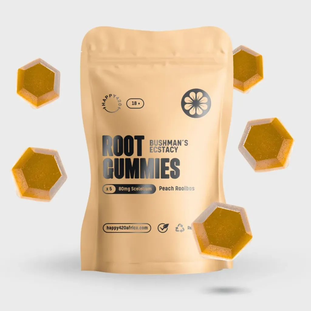 Root Sceletium Gummies - Peach Rooibos 400mg (5x80mg)